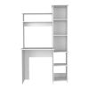 Versalles Writintg Desk; Two Superior Shelves; Five Cubbies -White