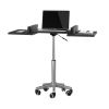 Techni Mobili Folding Table Laptop Cart, Graphite