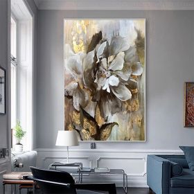 Handmade Flower Oil Painting On Canvas Wall Art Decoration Modern Abstract PictureLiving Room Hallway Bedroom Luxurious Decorative Painting (Style: 01, size: 90x120cm)