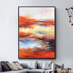 100% Hand Painted Abstract scenery Oil Painting On Canvas Wall Art Frameless Picture Decoration For Live Room Home Decor Gift (size: 60x90cm)