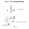 Wall and Door Mounted Mirrored Jewelry Cabinet with Lights